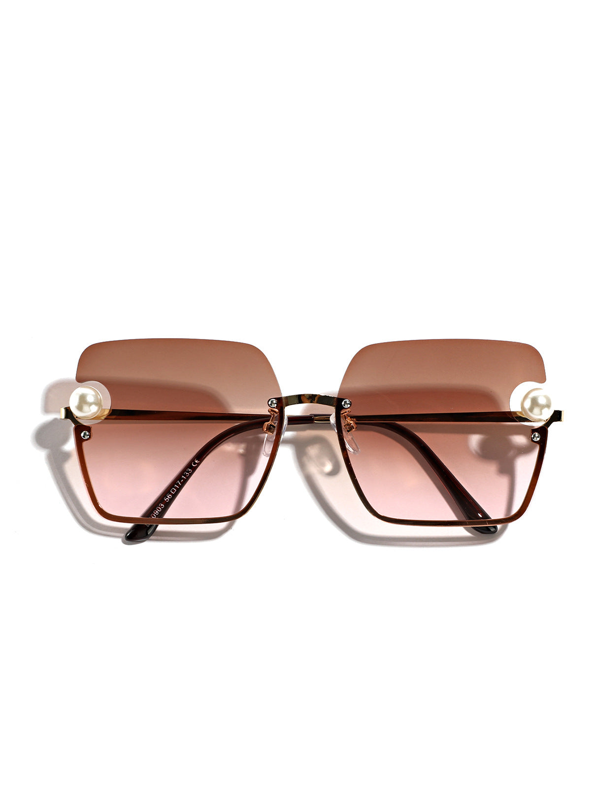 Damen quadratische Sonnenbrille mit elegantem Transparenzrahmen Brehn