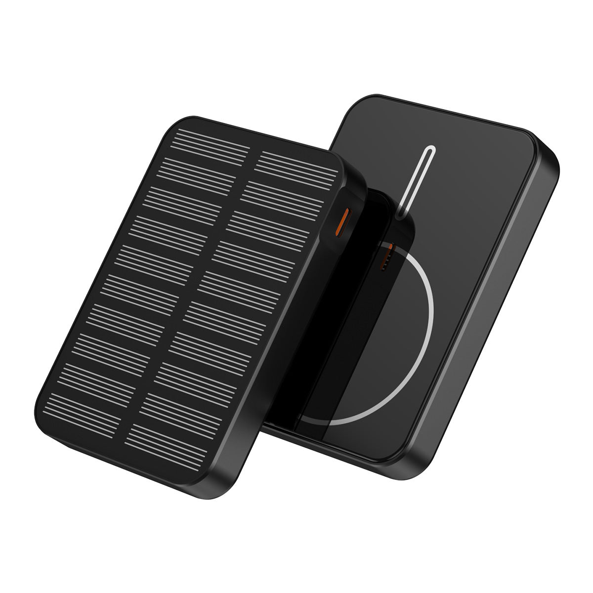 Solarbetriebene Powerbank mit Schnellladefunktion und LED-Licht Brehn