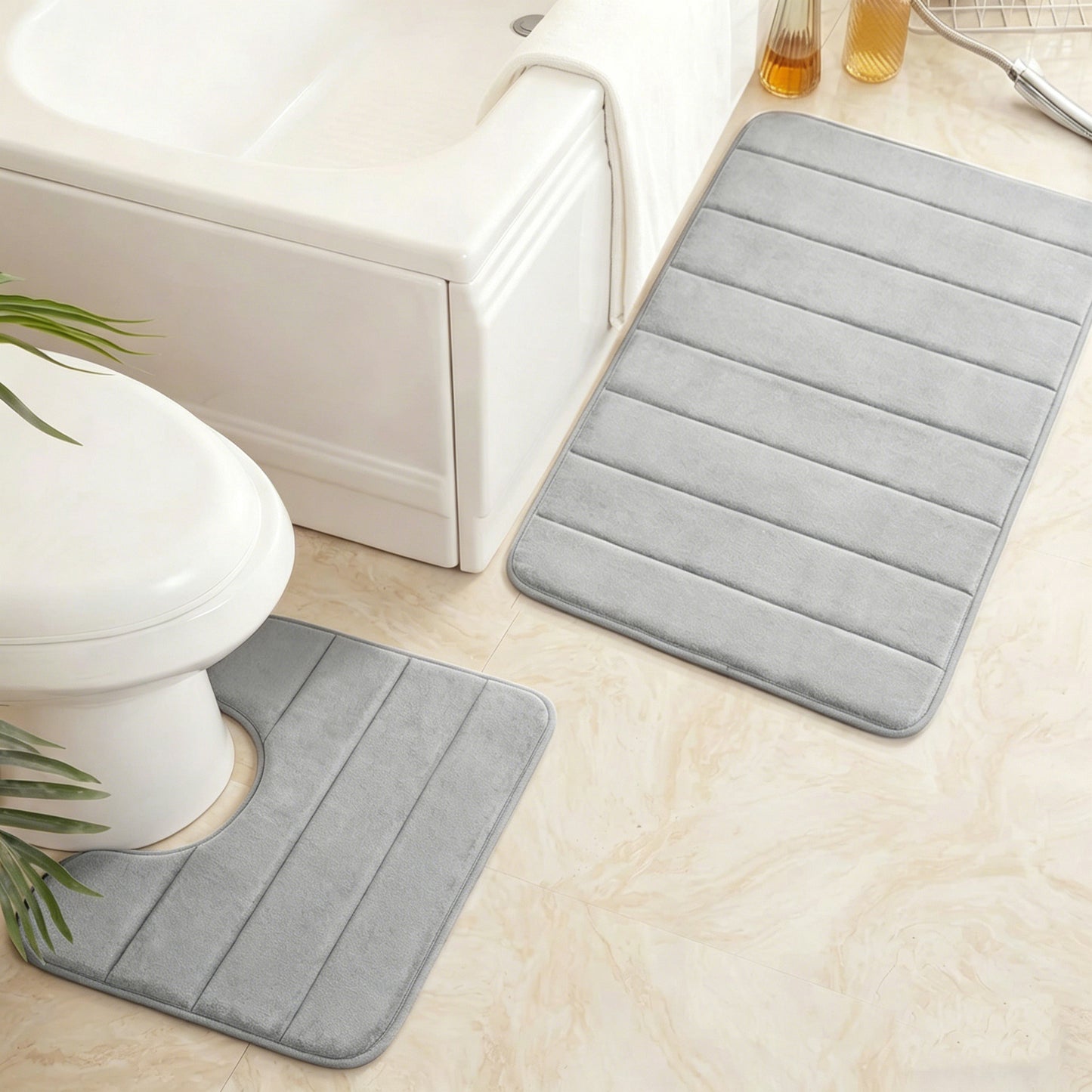 Badezimmermatten-Set Brehn