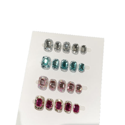 Funkelnde Strass 3D Aufkleber-Nagelkunst
