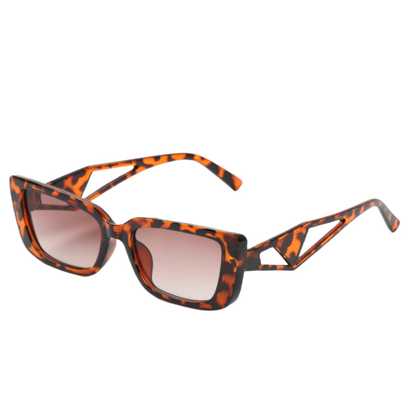 Damen quadratische Sonnenbrille mit innovativem Designelement Brehn