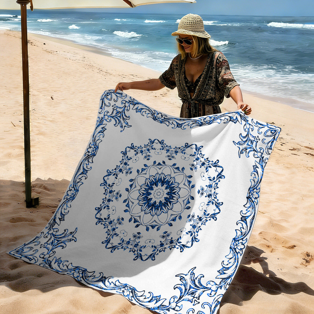 Mandala Design Strandmatte Brehn