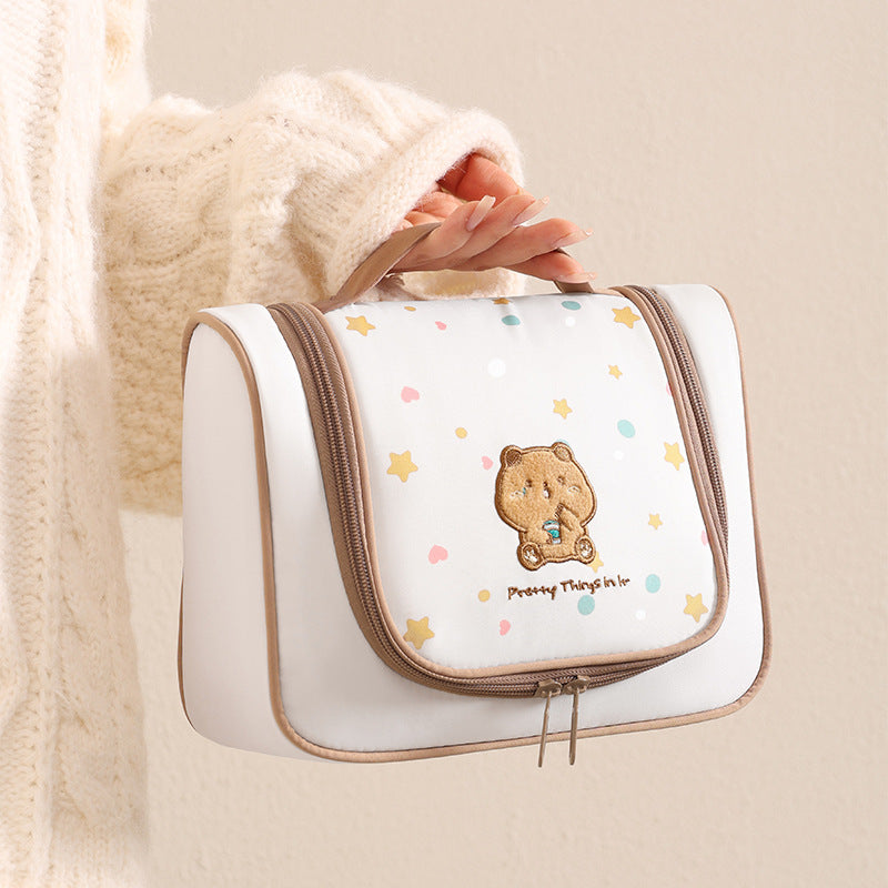 Süßer Cartoon-Druck Kosmetik Organizer Brehn