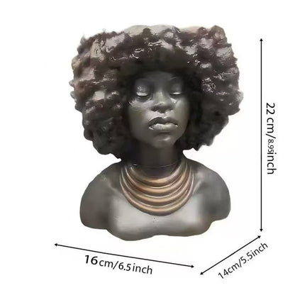 Dekorative Büste mit afrikanischem Motif Brehn