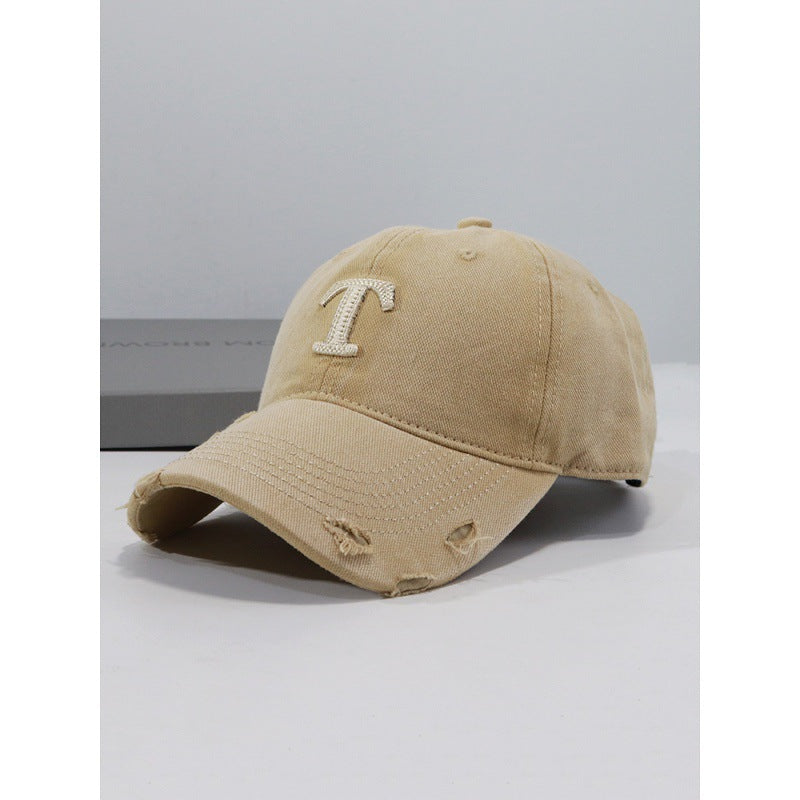 Herren Distressed Denim Cap Brehn