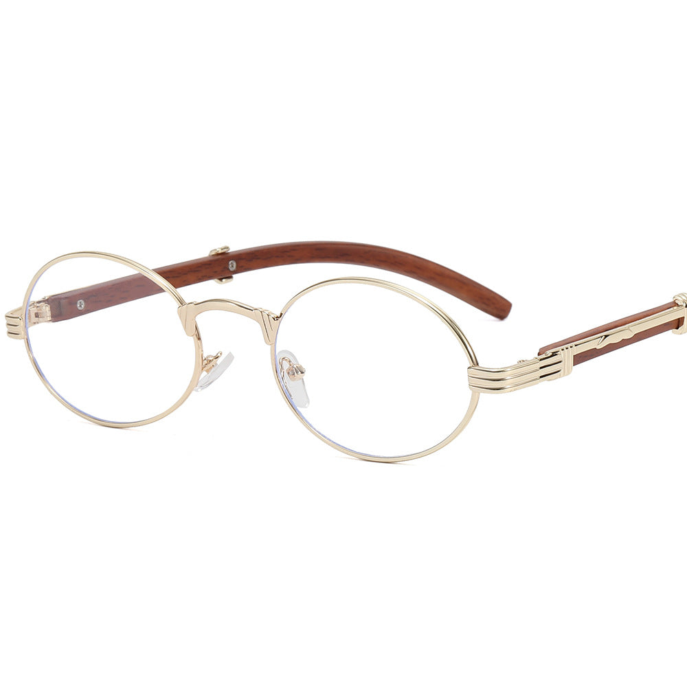 Damen runde Designer-Sonnenbrille mit innovativem Metallrahmen Brehn