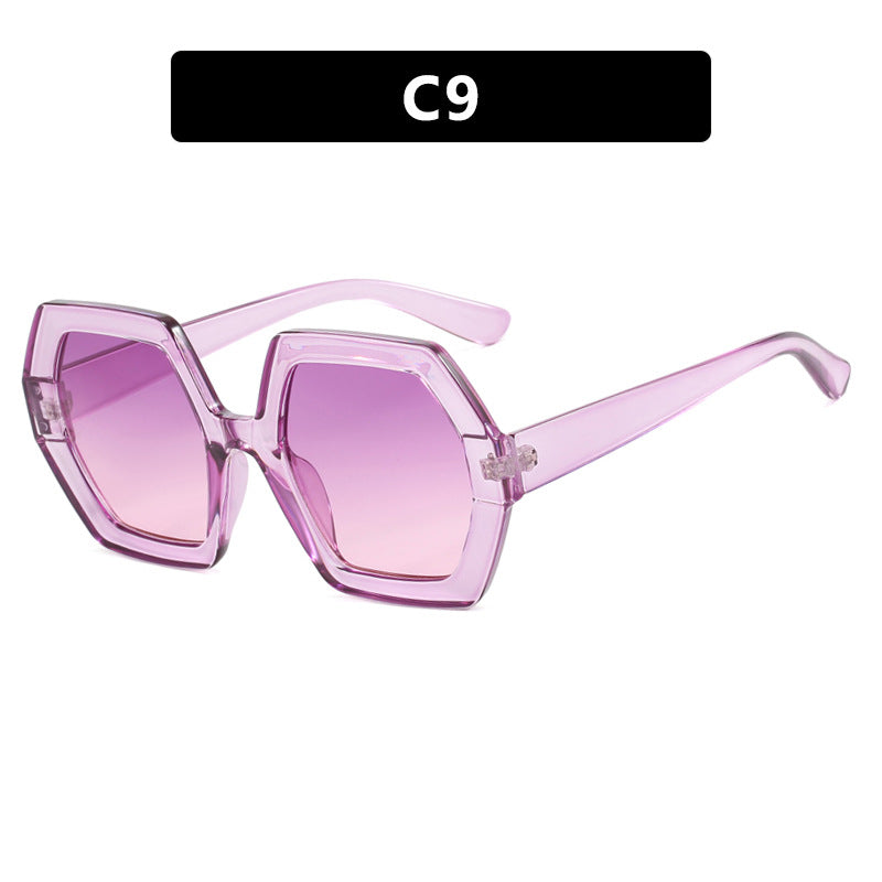 Damen innovative hexagonale Sonnenbrille Brehn