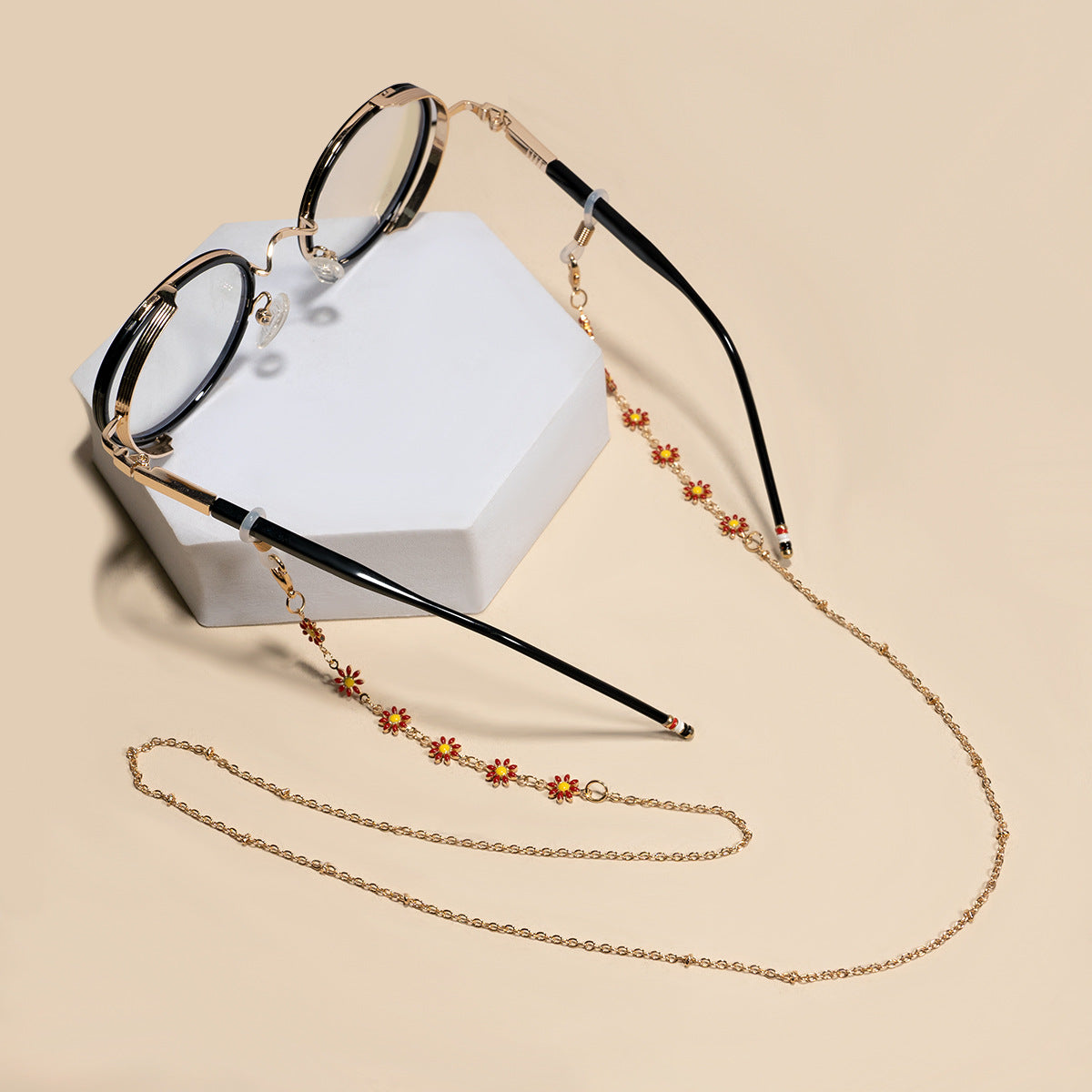 Floraler Ketten-Brillenhalter Brehn