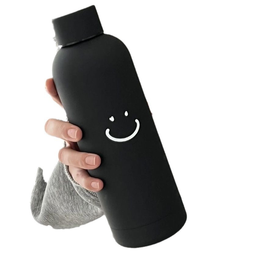 Unisex nan doppelwandige Edelstahl-Trinkflasche mit mattierter Pulverbeschichtung, rutschfester Oberfläche und auslaufsicherem Schraubverschluss Brehn
