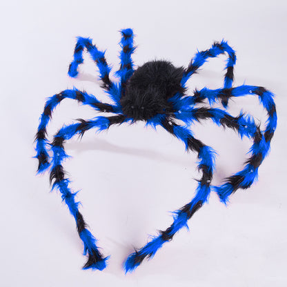 Halloween Haarreif mit Plüschspinne