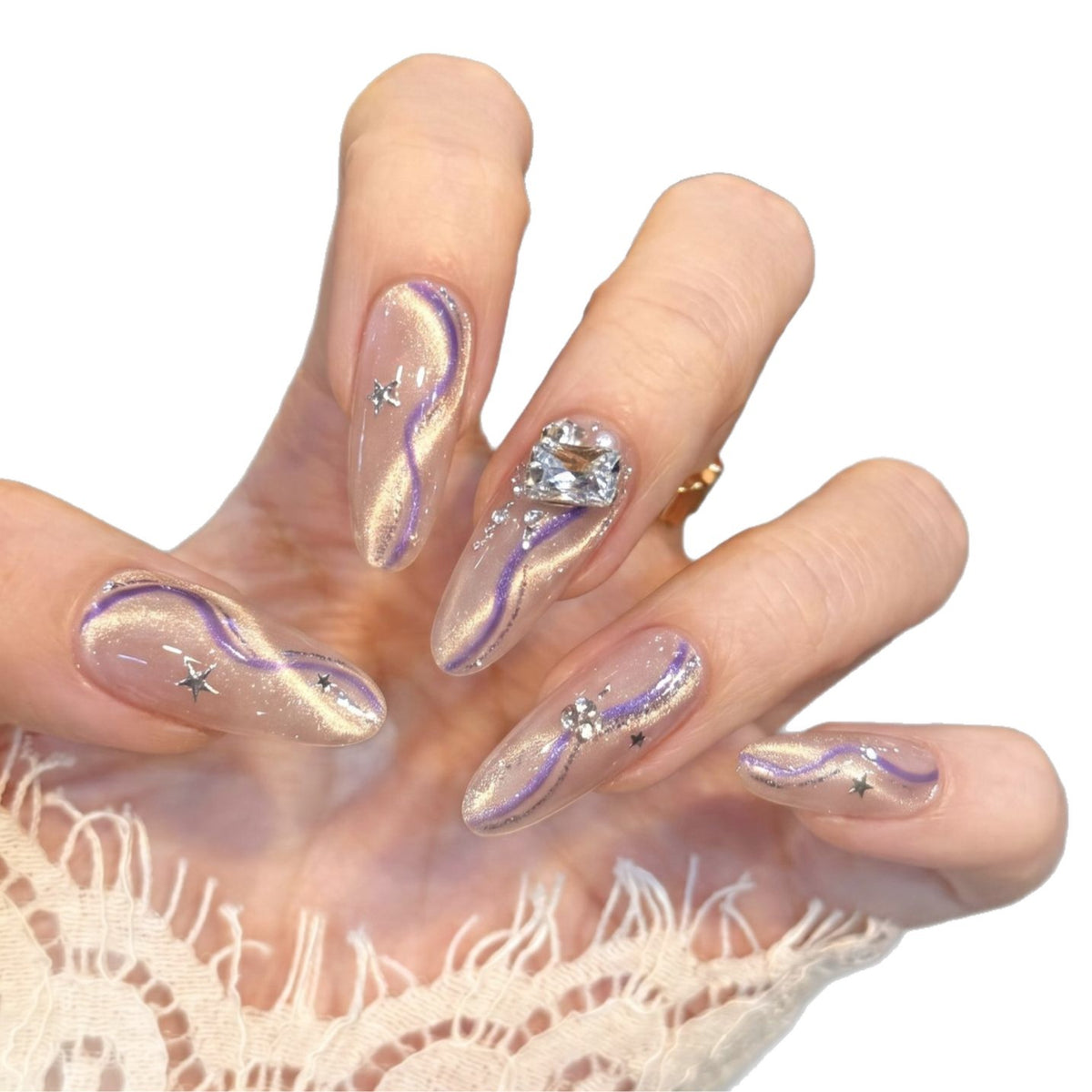 Glamouröses Dekoratives Nagelkunstset Brehn