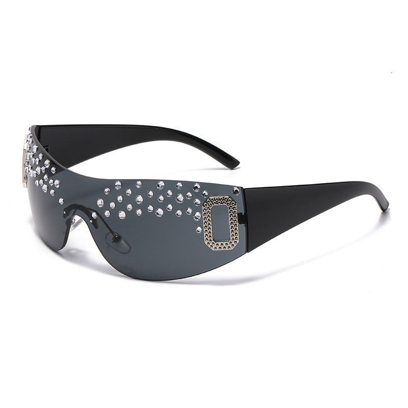 Damen Glamouröse Sonnenbrille mit Glitzerakzenten Brehn