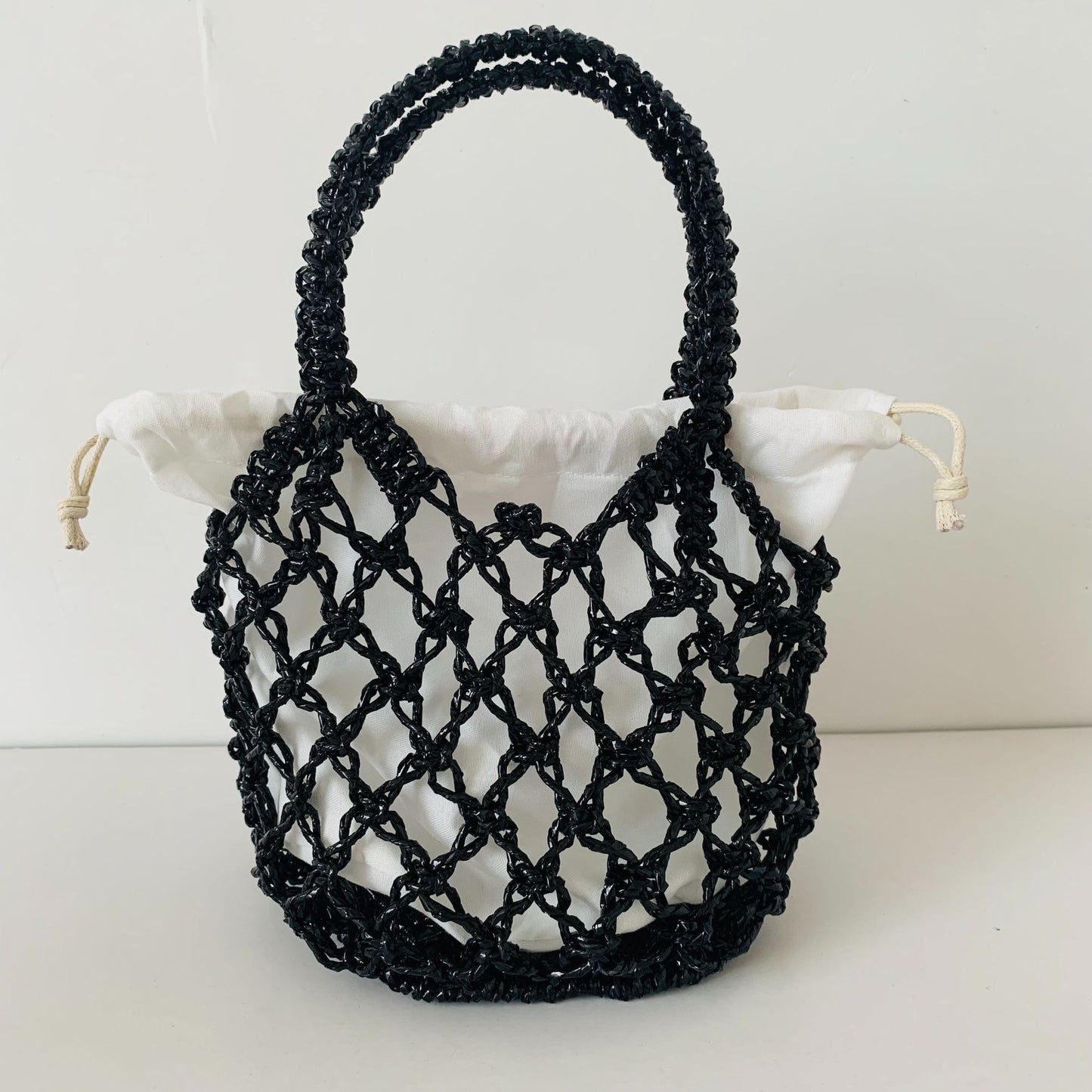 Netz-Shopper-Tasche mit Innenfutter Brehn