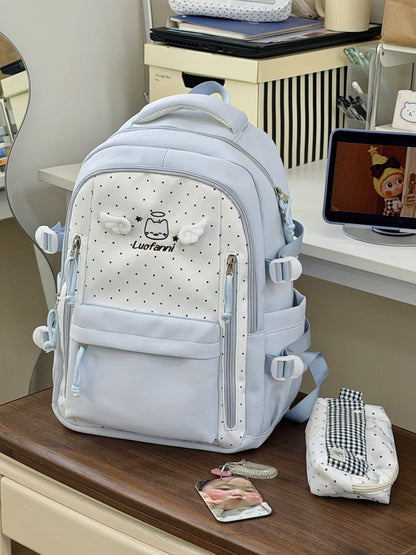 Multi-Funktionaler gepunkteter Schulrucksack