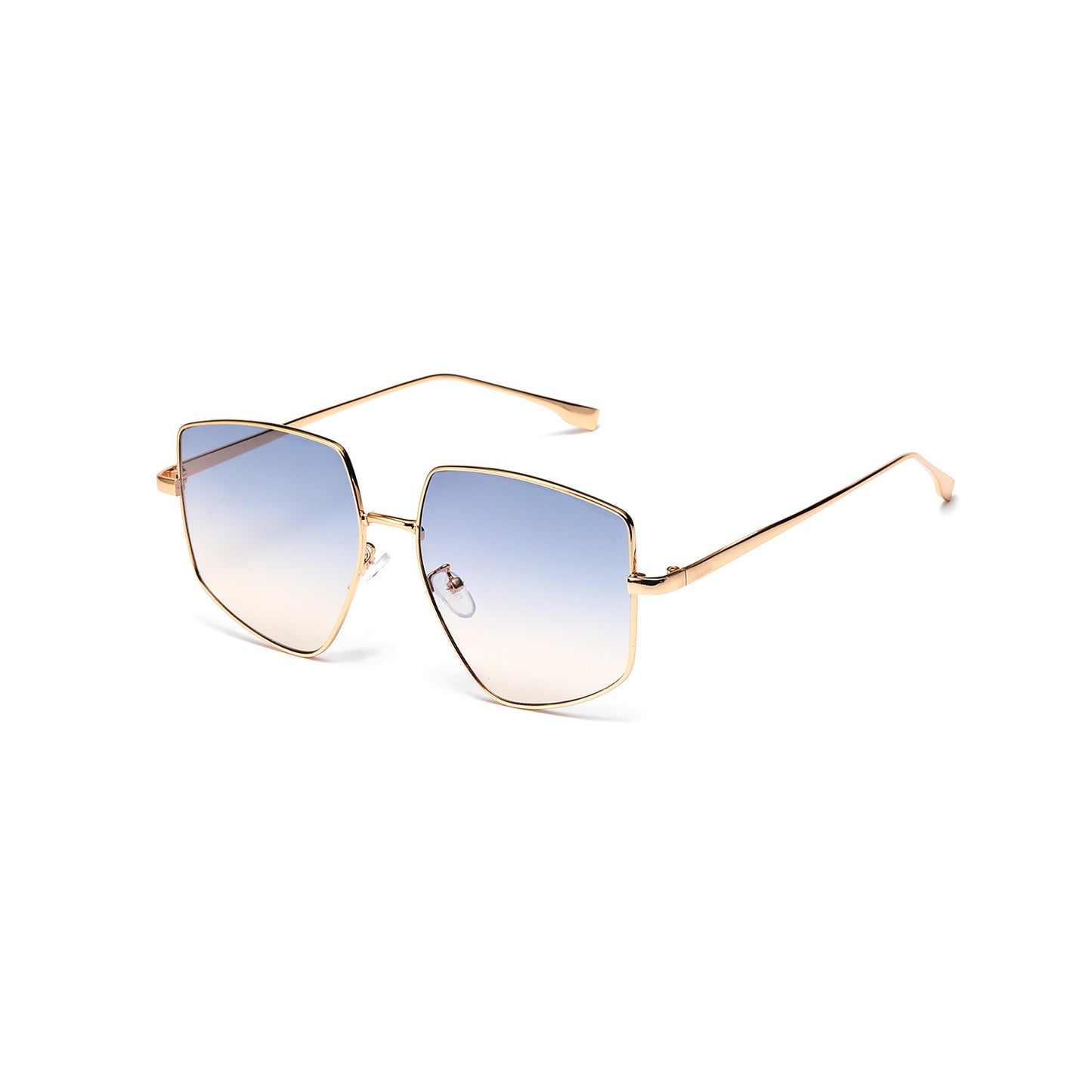 Damen quadratische Sonnenbrille mit elegantem Metallrahmen Brehn
