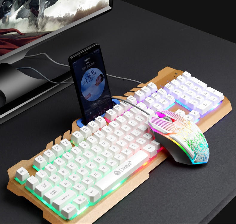 Mechanische Gaming-Tastatur und Hochleistungs-RGB-Maus-Kombo Brehn