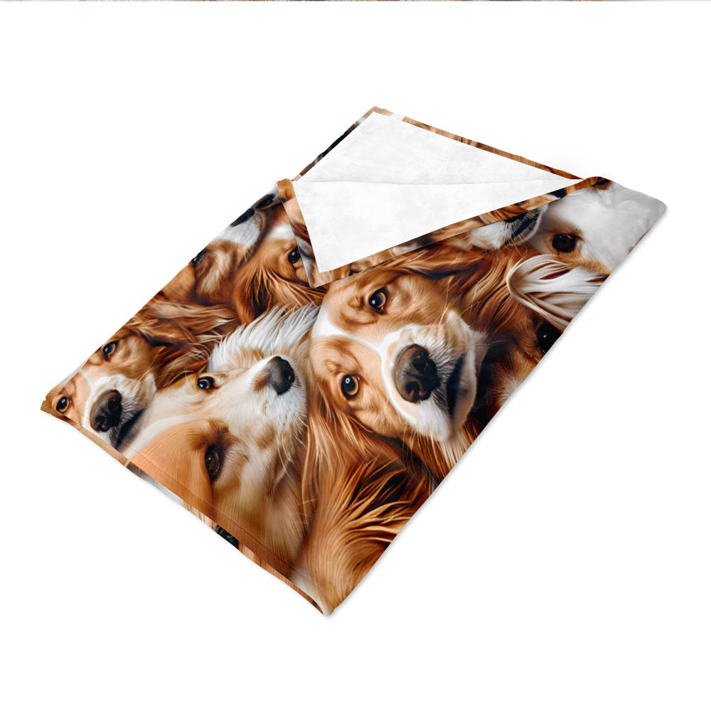Gemütliche hundethemed Fleece-Wurfdecke