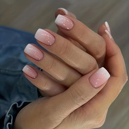 Glitzerndes Ombre Nagelset Brehn