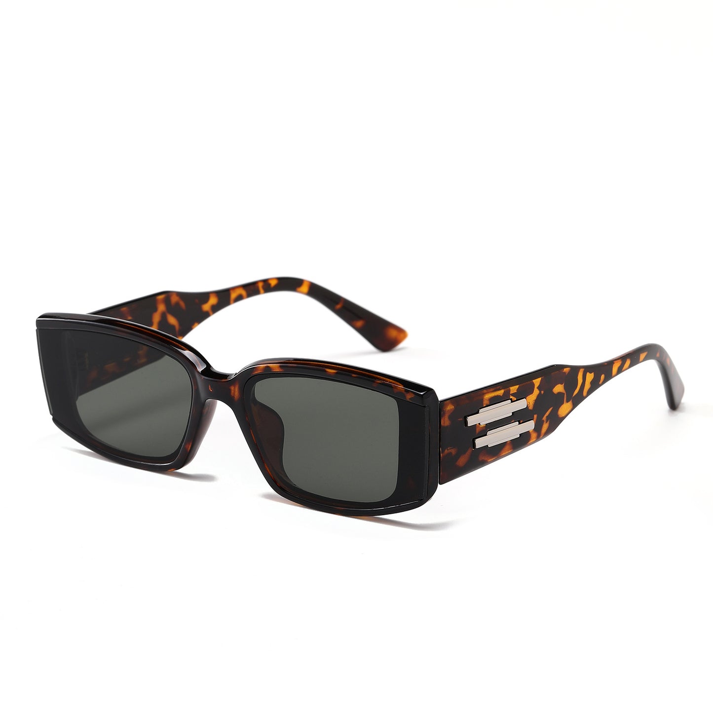 Damen elegante rechteckige Sonnenbrille mit stylischem Acetat-Rahmen Brehn