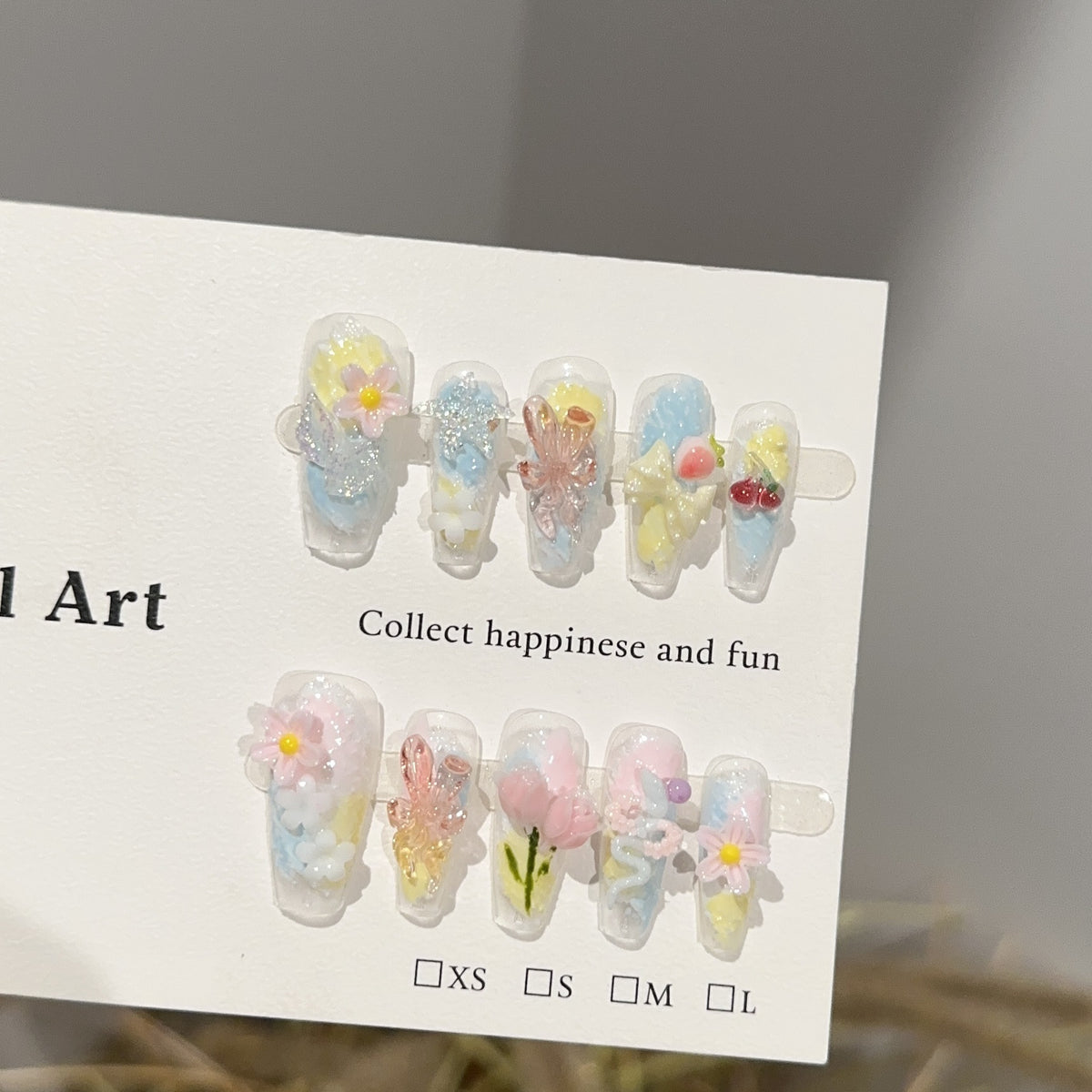 Thematische Floral Press-On Nagelkunst Kollektion