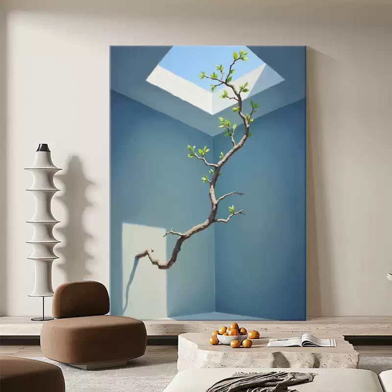 Abstrakte, von der Natur inspirierte Leinwandkunst