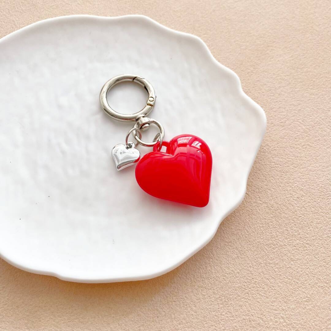 Herzförmiger Charm Schlüsselanhänger Brehn