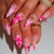 Florales Design Stiletto Press-On Nägel Brehn