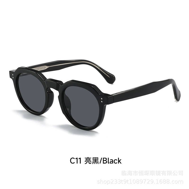 Damen stilvolle Sonnenbrille mit einzigartigem achteckigem Rahmen Brehn
