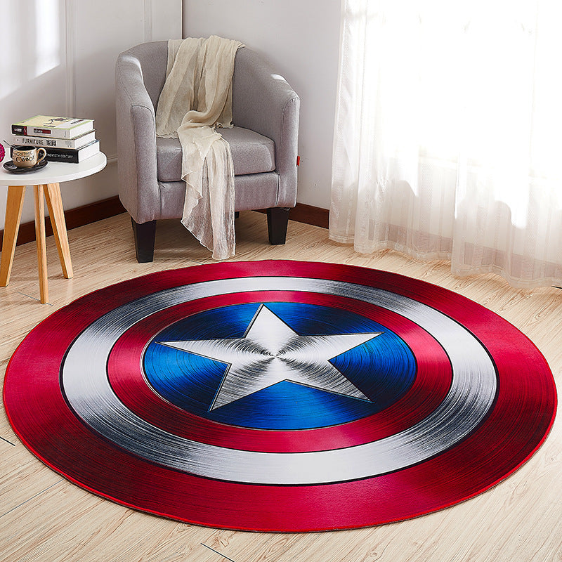 Captain America Shield-Themed Teppich