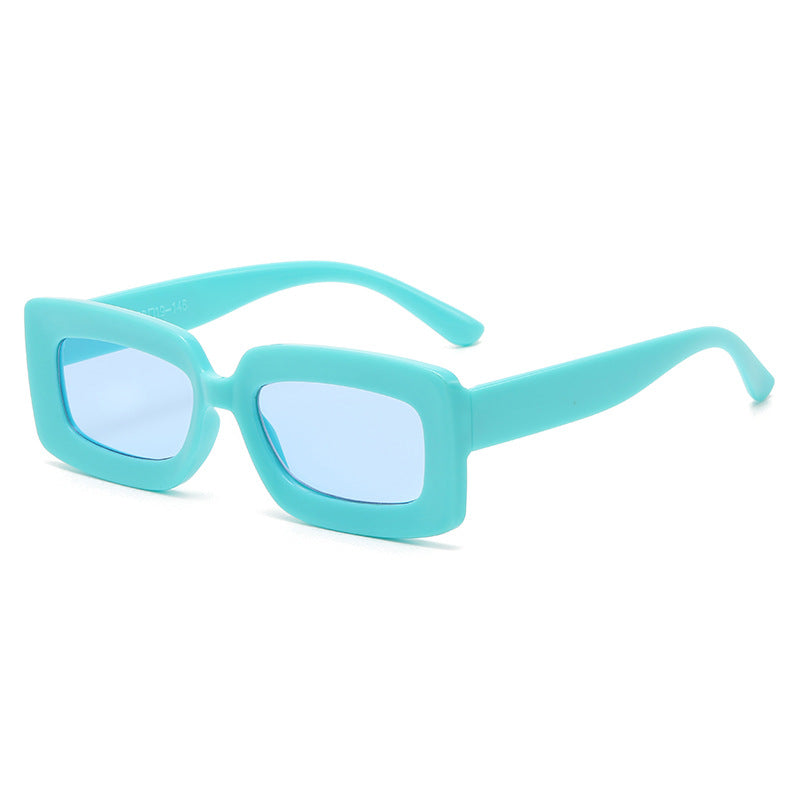 Damen trendige quadratische Sonnenbrille mit elegantem Kunststoffrahmen Brehn