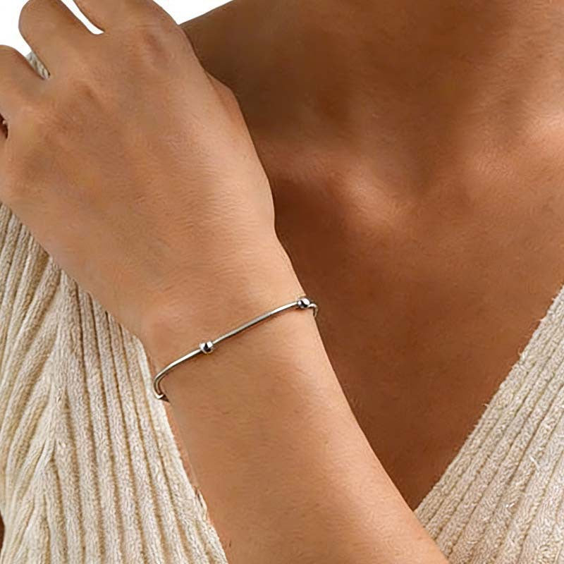 Minimalistisches Silber Charm-Armband Brehn