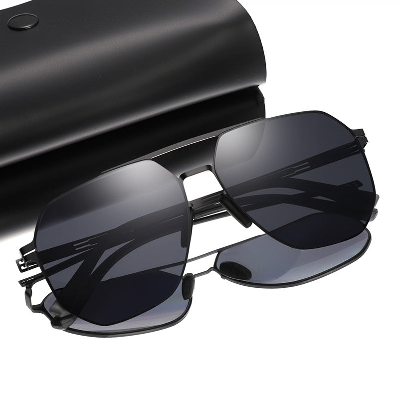 Premium Geometrischer Rahmen Sonnenbrille Brehn