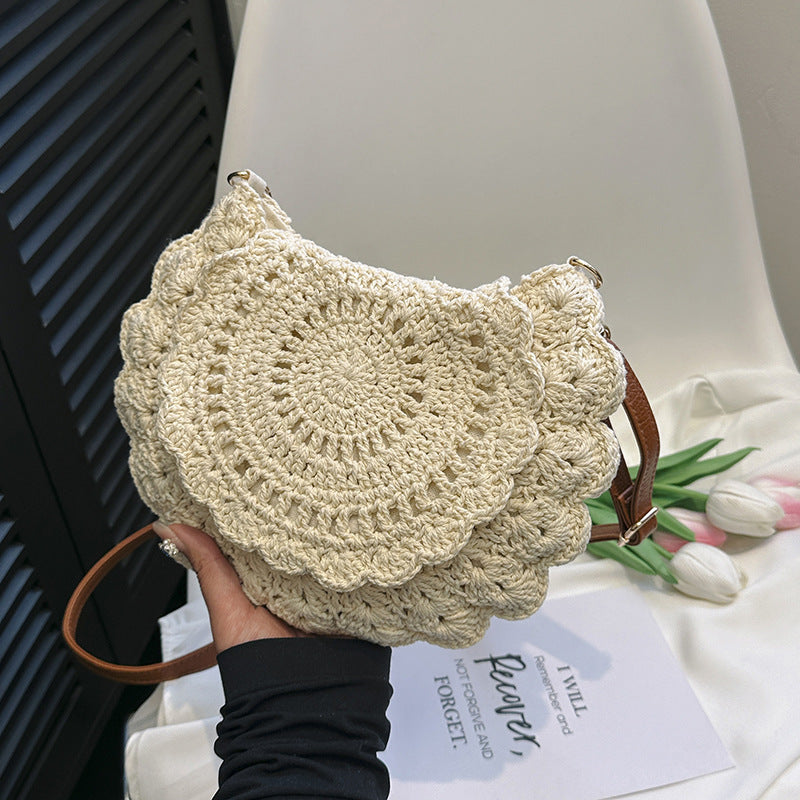 Handgefertigte Umhängetasche mit Floralen Mustern Brehn