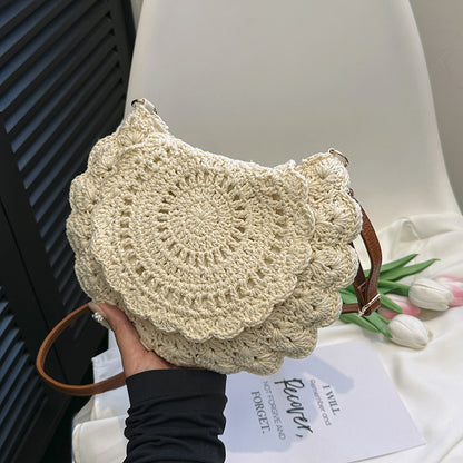 Handgefertigte Umhängetasche mit Floralen Mustern Brehn