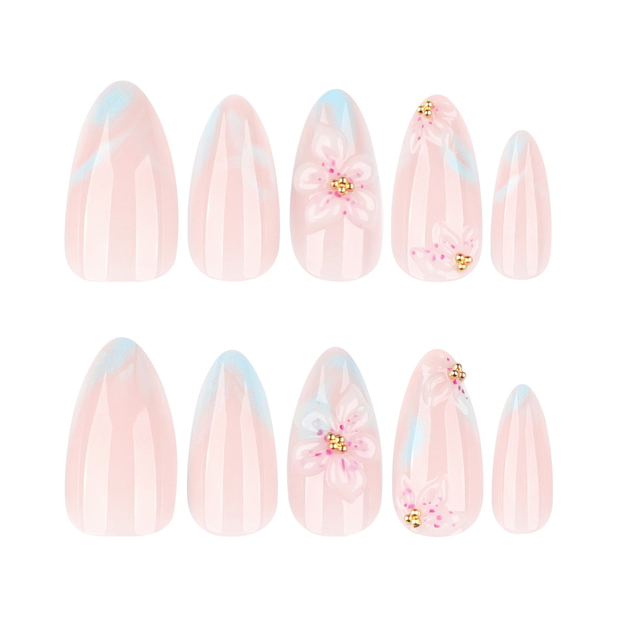 Kunstvolle Nagelkunst mit floralen Akzenten Brehn