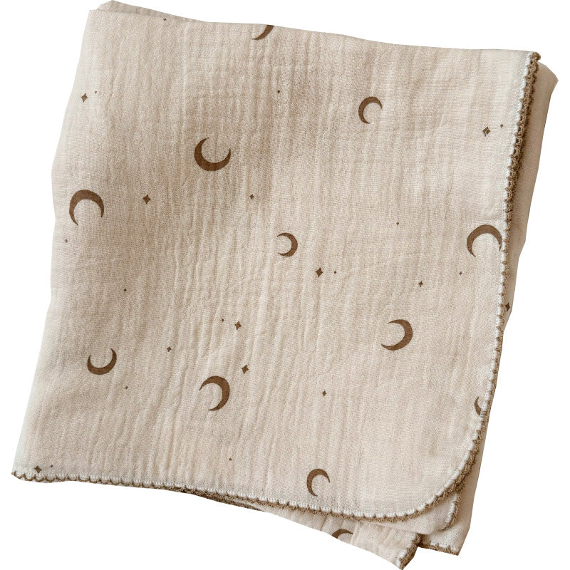 Damen Kuschelige Baumwoll-Decke mit floralem Design Brehn