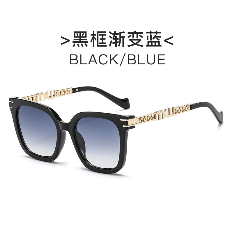 Damen Designer-Sonnenbrille mit elegantem Metallrahmen und verspiegelten Gläsern Brehn