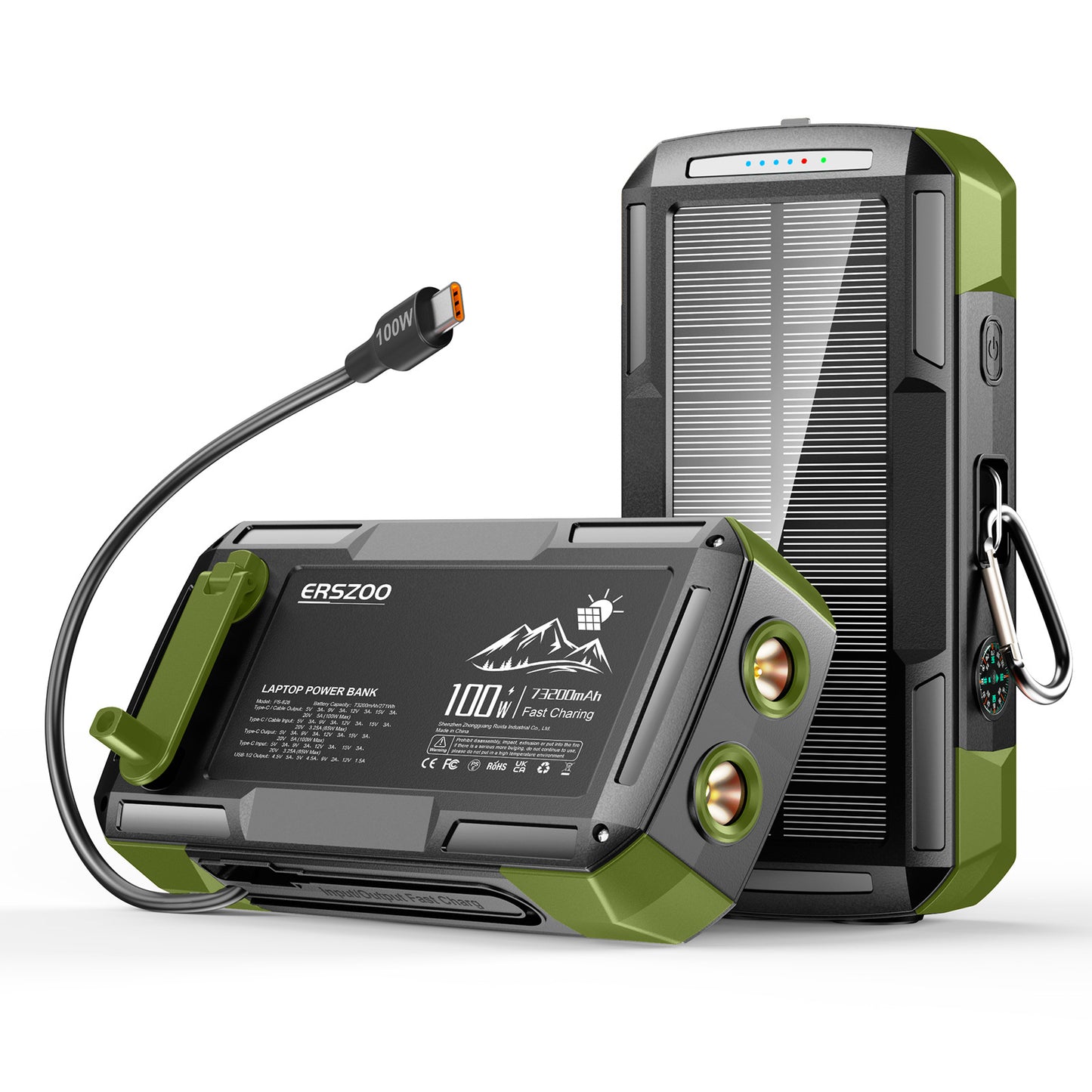 Tragbare Solar Powerbank Brehn
