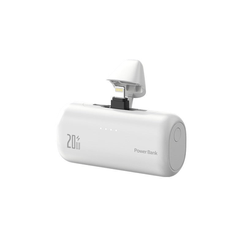 Tragbare Powerbank mit Integriertem Lightning-Anschluss und Schnellladefunktion Brehn
