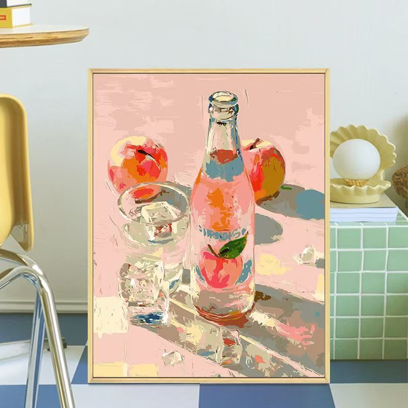 Retro-inspirierte Getränkeflaschen-Canvas-Kunst Brehn