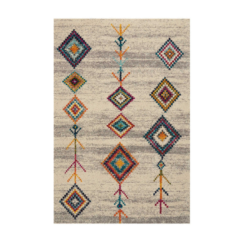 Vintage-inspirierter Blumenmuster-Teppich