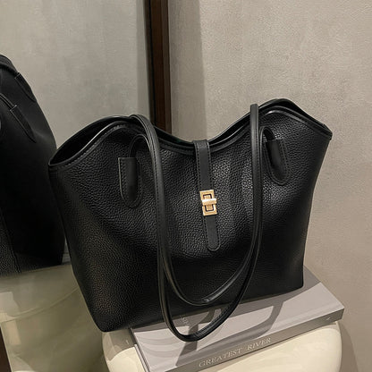 Elegante Strukturierte Leder Tote Bag