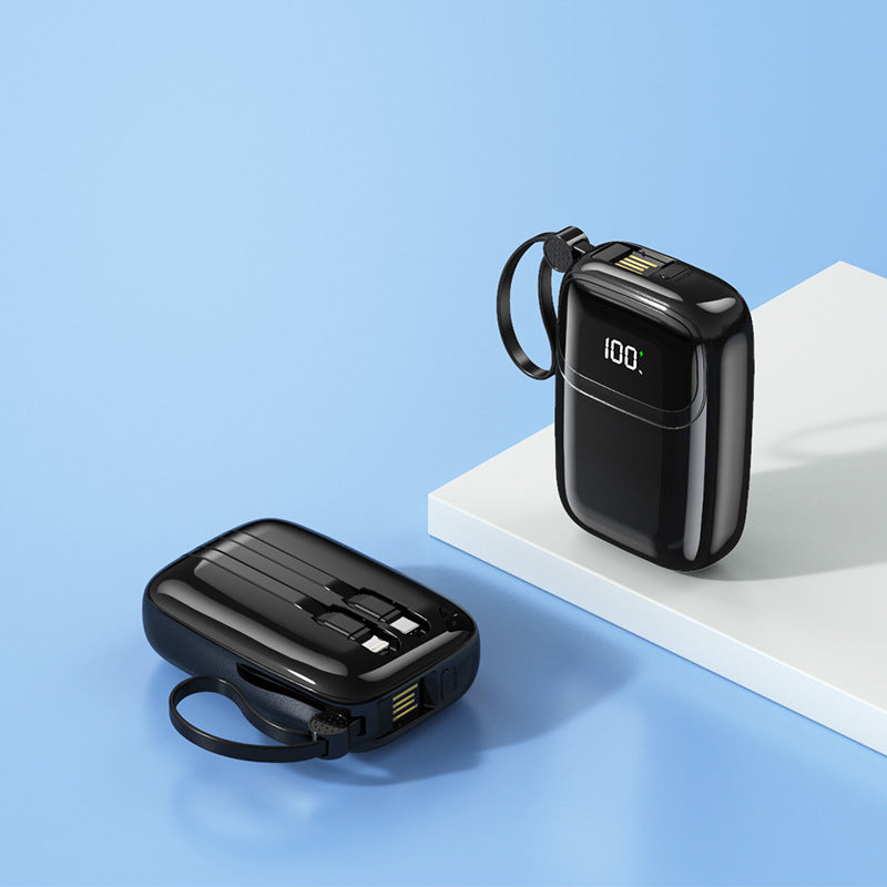 Kompakte Powerbank mit Intelligentem Schnellladeanschluss und Digitaler Ladestandanzeige Brehn