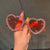 Damen Herzförmige Sonnenbrille mit Strassverzierung Brehn