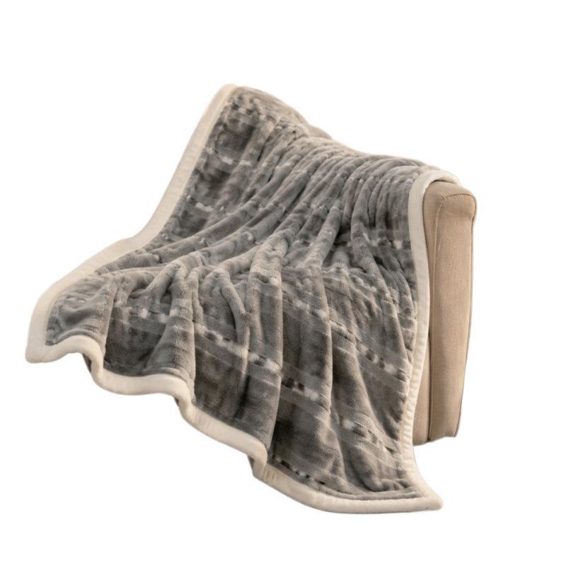 Texturiertes Wende-Fleece-Wurfdecke Brehn