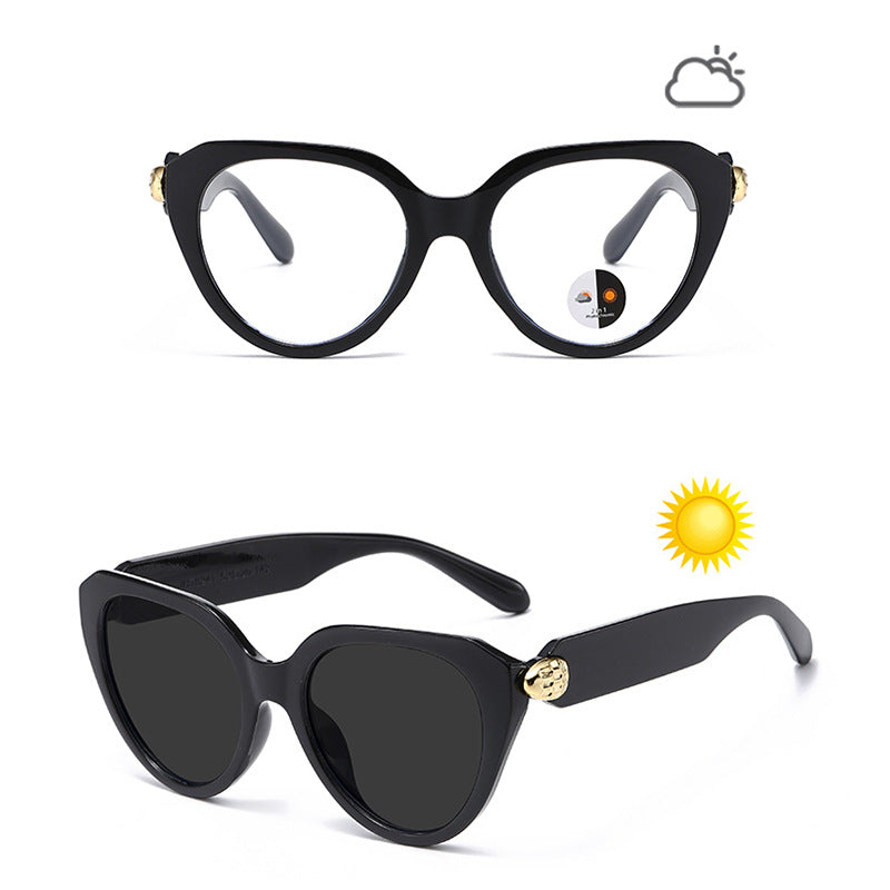 Damen Cat-Eye Sonnenbrille mit goldenen Akzenten und schützendem UV-Filter Brehn