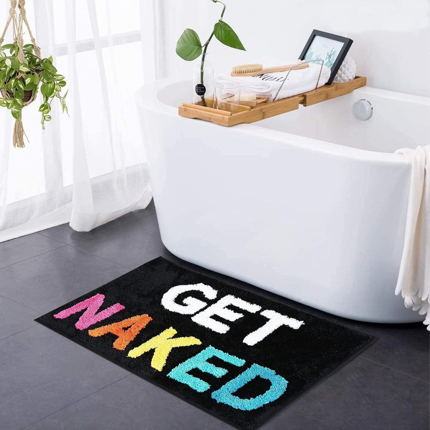 Verspielte Text Badematte Brehn