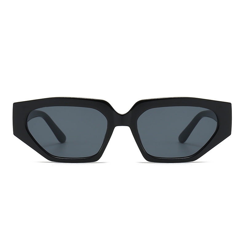 Damen Modische Sonnenbrille im innovativen polygonalen Design Brehn