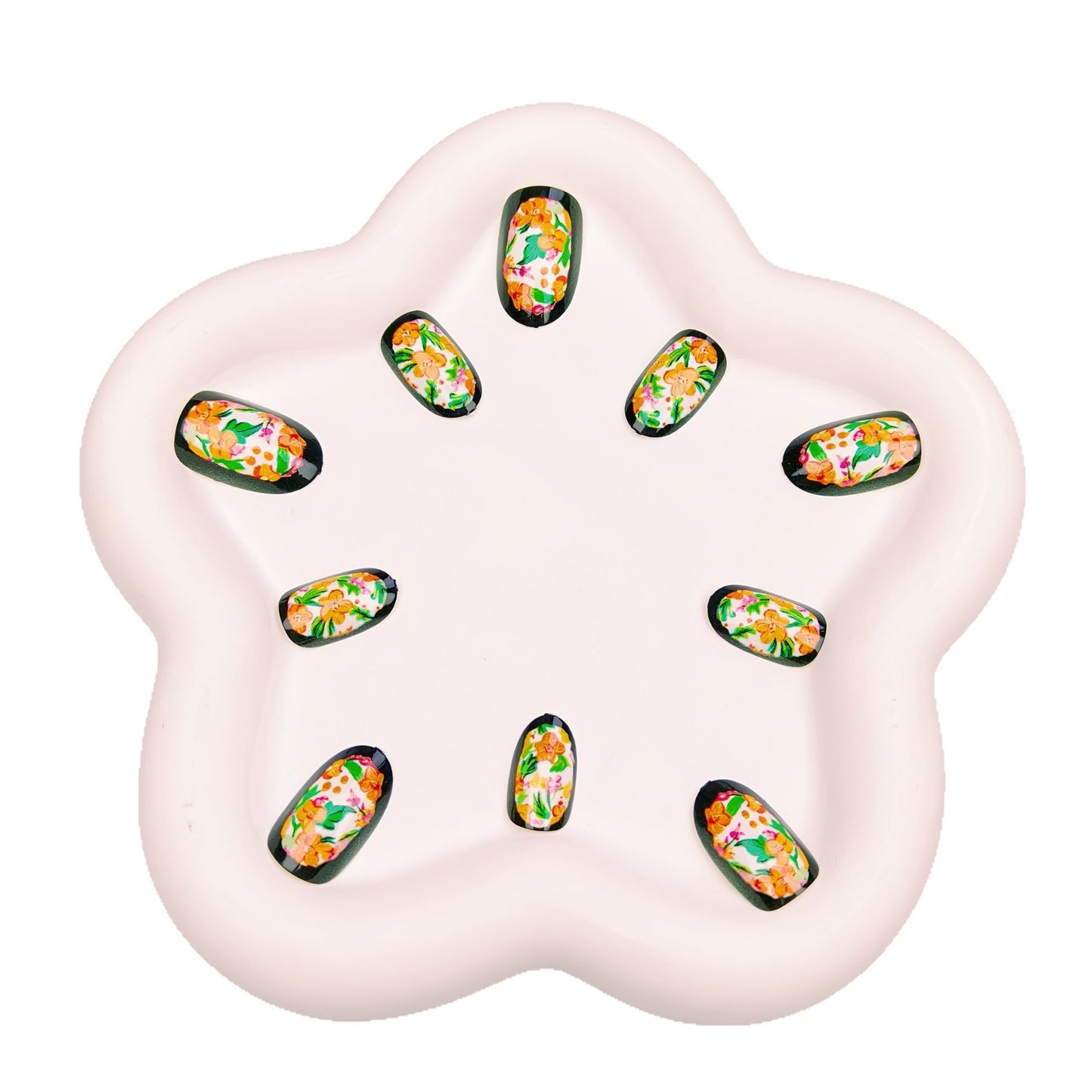 Blumige Nail Art Design Brehn