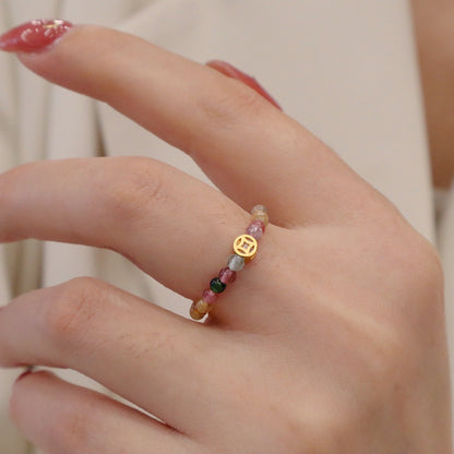 Zarte Perlen Charm Ring Brehn